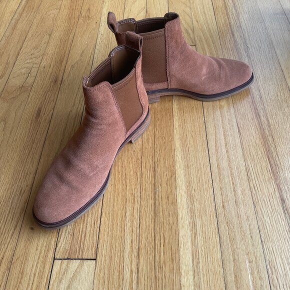 Clarkdale ARLO Dark Tan Suede women - Size 8 M - Picture 1 of 13